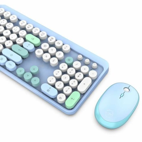 Tangentbord och Mus Mobility Lab Pure Color Bl Azerty Franska