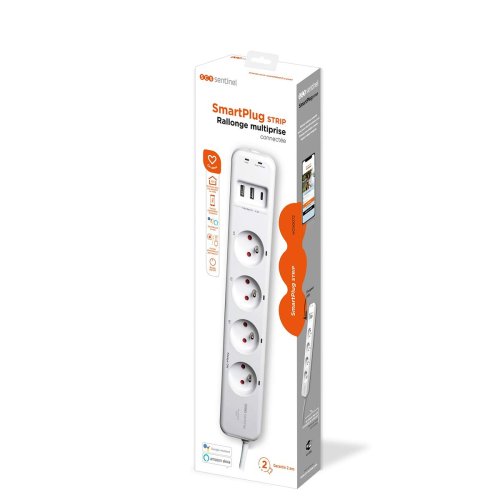 Ellist 4 Tomas-uttag utan brytare SCS SENTINEL SmartPlug 240 V