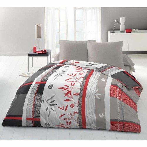 Tckslagsset HOME LINGE PASSION Bl Vit rouge 240 x 260 cm Sng
