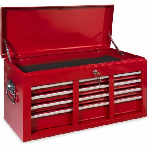 Verktygslda Defpro Rd Med nyckel Metall 6 ldor