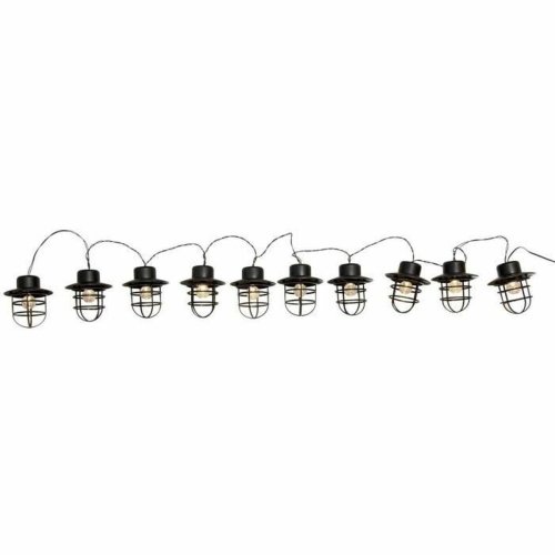 LED-krans Lumisky Detroit Vit Svart Blommig