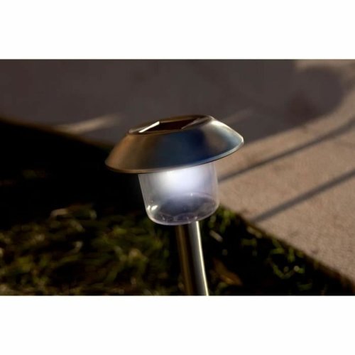 Solcellslampa Lumisky Alesia LED Silvrig Rostfritt stl Kallvit