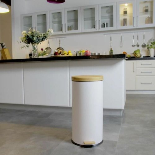 Papperskorg Kitchen Move   Vit 30 L