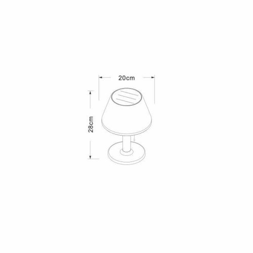 Solcellslampa Galix G2 Rrelsedetektor Vit 1,2 w 100 Lm