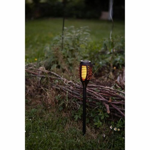 Solcellslampa Galix Harts Svart  7,3 x 47 cm