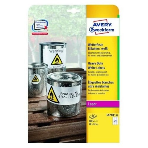 Etiketter till Skrivare Avery L4718 20 Blad 99,1 x 139 mm (5 ant