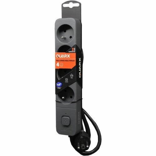 Ellist 4 Tomas-uttag med brytare QUARX (1,5 m)