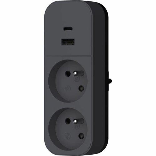 Ellist 2 Tomas-uttag med brytare QUARX 3680 W