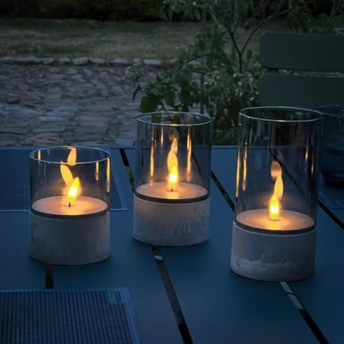 LED Ljus Brilliant Gr Metall 3 antal