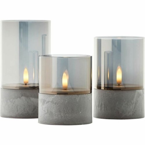 LED Ljus Brilliant Gr Metall 3 antal