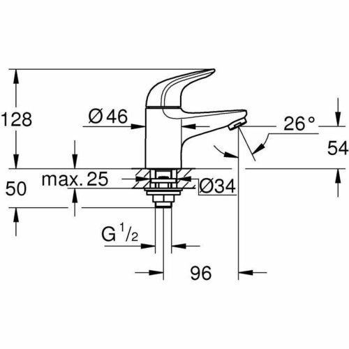Blandare Grohe Metall Mssing