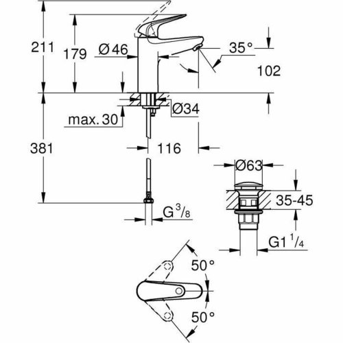 Blandare Grohe Metall