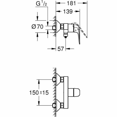 Blandare Grohe Metall