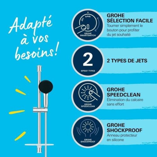 Duschpelare Grohe Vitalio Start 110 Plast