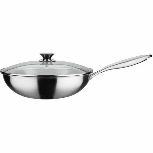 Wokpanna GSW 868402 Rostfritt stl Silvrig  32 cm