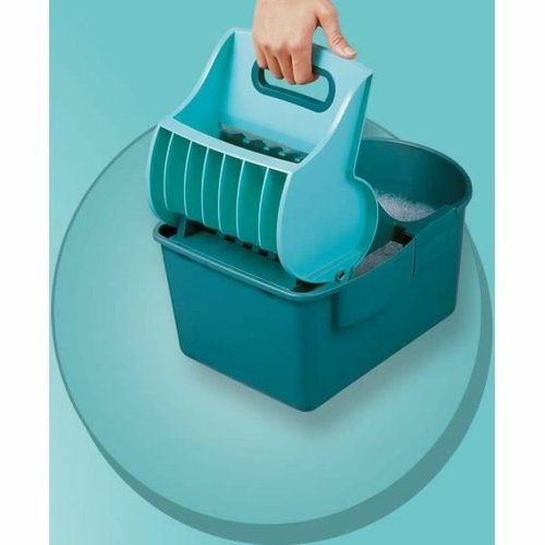 Mop with Bucket Leifheit 55092 Bl Gr Mikrofiber