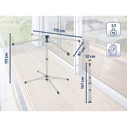 Torklina Leifheit LinoPop-Up 82500 Metall 4 Kg