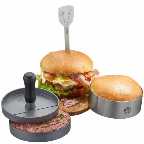 Hamburgerpress Gefu G-89494 3 Delar Silvrig Aluminium Stl