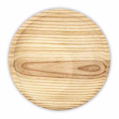 Platt skl Tr  22 cm Blckfisk