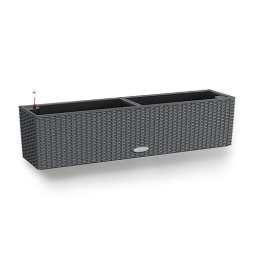 Kruka Lechuza Svart Gr� polypropen