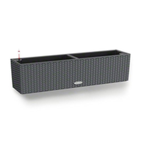 Kruka Lechuza Svart Gr� polypropen