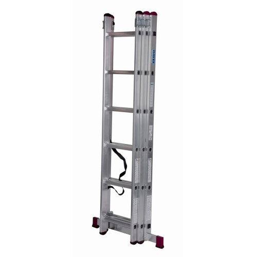 Hoppvikbar trappstege, 6 steg Krause 30368 Silvrig Stl