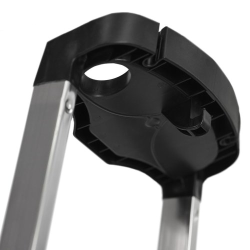 Hoppvikbar trappstege, 4 steg Krause 126320 Svart Silvrig Alumin