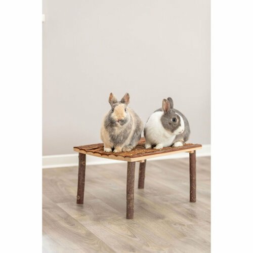 Leksak fr Gnagare Trixie Brun Bark 45  27  35 cm Plattform