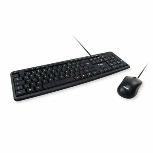 Tangentbord och Mus Equip 245201 Svart Qwerty Spanska spanska