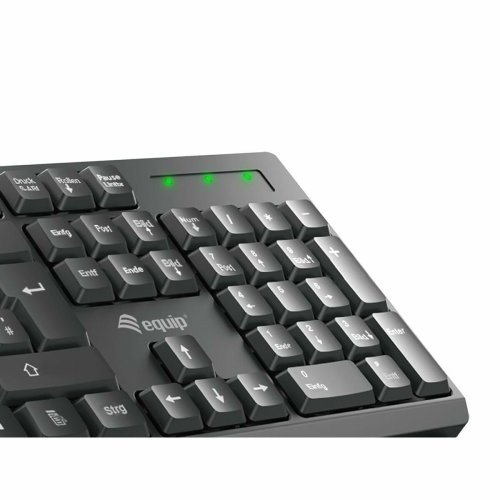 Tangentbord Equip 245221 Svart Qwerty Spanska spanska