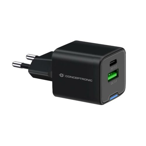 Vggladdare Conceptronic 120550303101 Vit Svart 20 W