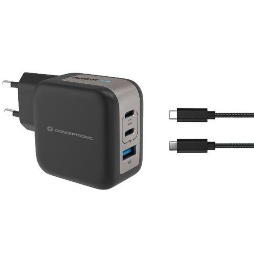 Vggladdare Conceptronic 120550703101 Svart 67 W