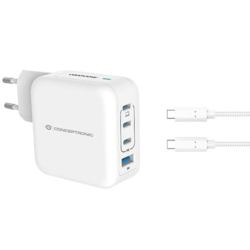 Vggladdare Conceptronic 120550803101 Vit 100 W