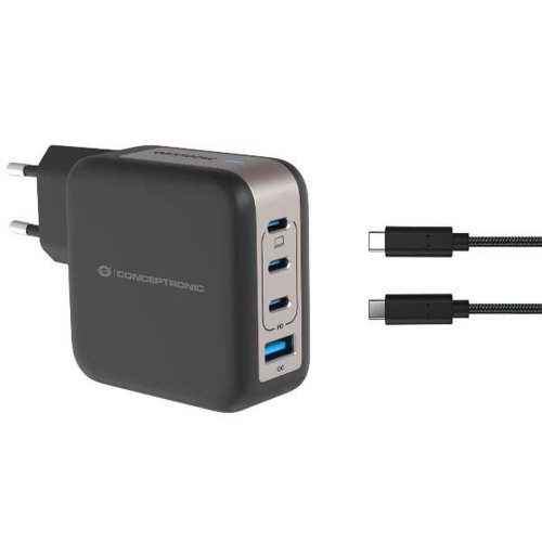 Vggladdare Conceptronic 120550903101 Svart 100 W