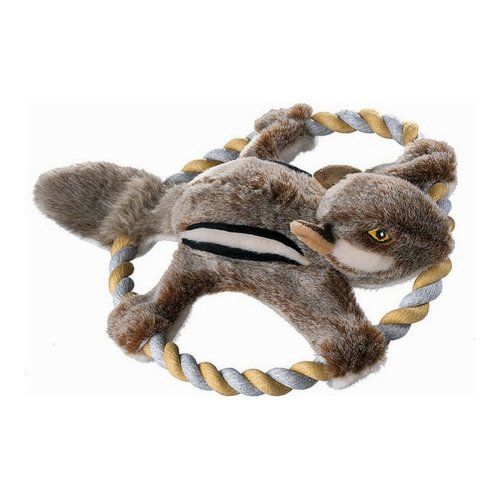 Mjuk leksak fr hundar Hunter Wildlife Train Med snre Ekorre (3