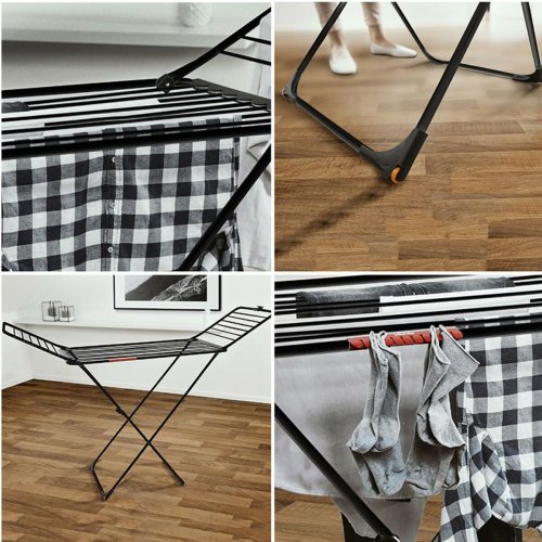 Kldhngare hopfllbar Vileda Extra Black 174090 174 x 56 x 116