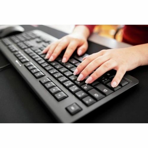 Tangentbord Cherry JK-0800FR-2 Svart Qwerty Spanska AZERTY