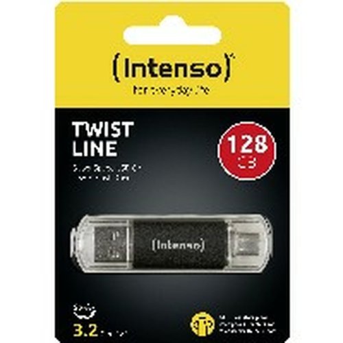 USB-minne INTENSO Antracitgr 128 GB 128 GB SSD