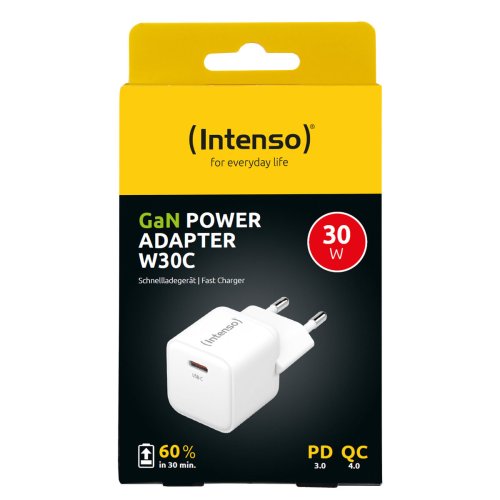 Vggladdare INTENSO W30C Vit 30 W