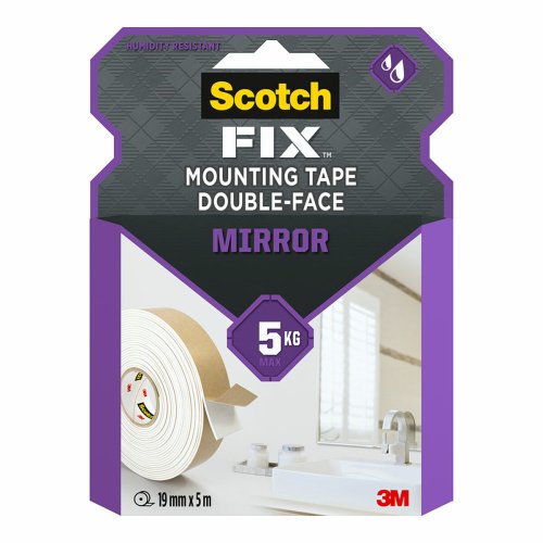 Dubbelsidig Tejp Scotch 5 kg 19 mm x 5 m Transparent Speglar
