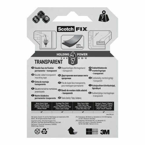 Dubbelsidig Tejp Scotch Transparent 19 mm x 1,5 m