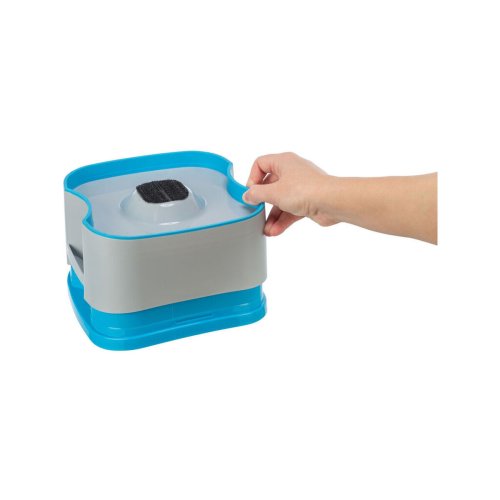 Kylande husdjursvattenskl Trixie Bl Mrkgr Plast 21  11  21