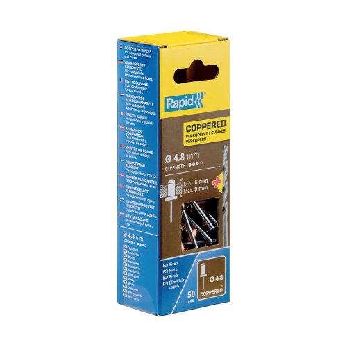 Nitar Rapid 5001467 Axel  4,8 x 12 mm Koppar Aluminium (50 anta