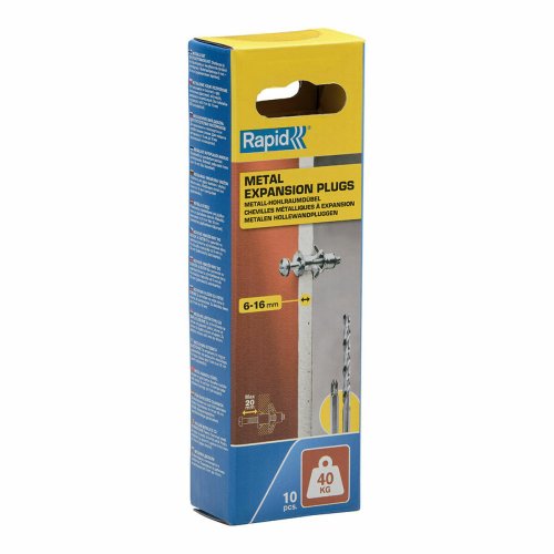 Pluggar och skruv Rapid 5001549  11 x 37 mm M5 x 48 mm Metall E