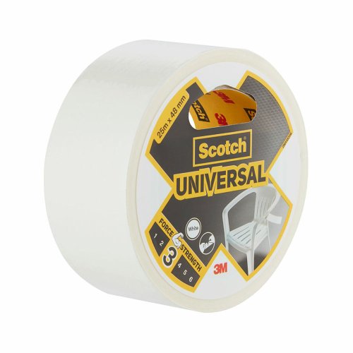 Silvertejp Scotch Vit 25 m x 48 mm
