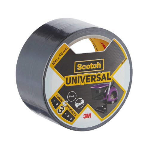Silvertejp Scotch Svart 10 m x 48 mm