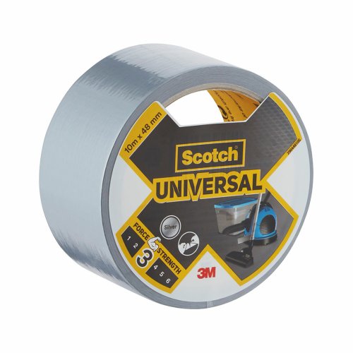 Silvertejp Scotch Gr 10 m x 48 mm
