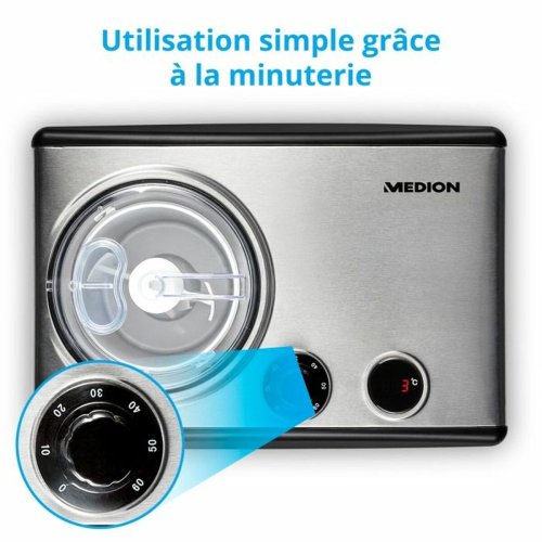 Glassmaskin Medion Rostfritt stl 150 W 1,5 L