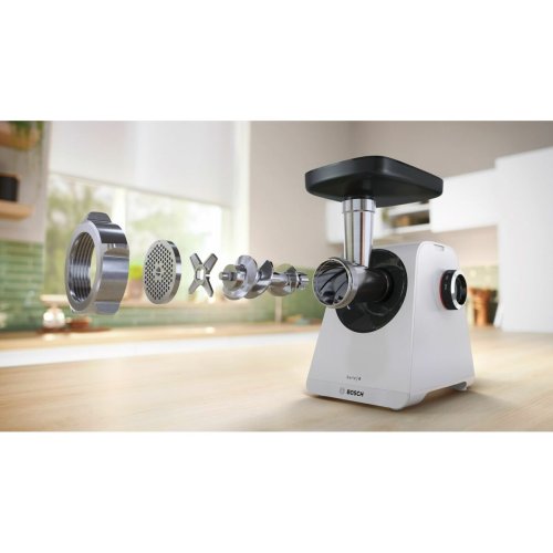 Ktthackare BOSCH MFWS420W Vit Svart Rostfritt stl