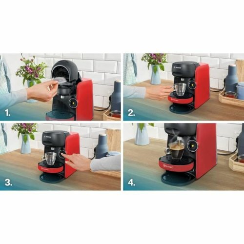 Kaffekapslar BOSCH TAS163E T16 Finesse Svart Rd rouge 1400 W 70